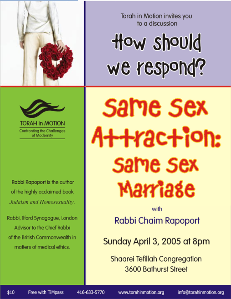 Same Sex Attraction Same Sex Marriage How Should We Respond Torah