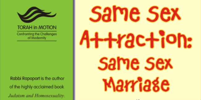 Same Sex Attraction Same Sex Marriage How Should We Respond Torah